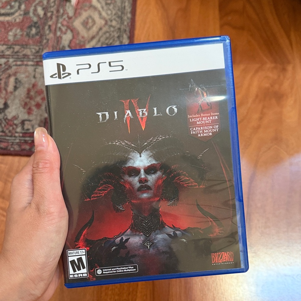 Diablo IV for PS5 - Black and Red